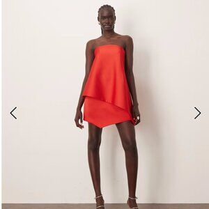 Red Strapless Mini Dress | Size 8 | ARRANGE | BRAND NEW